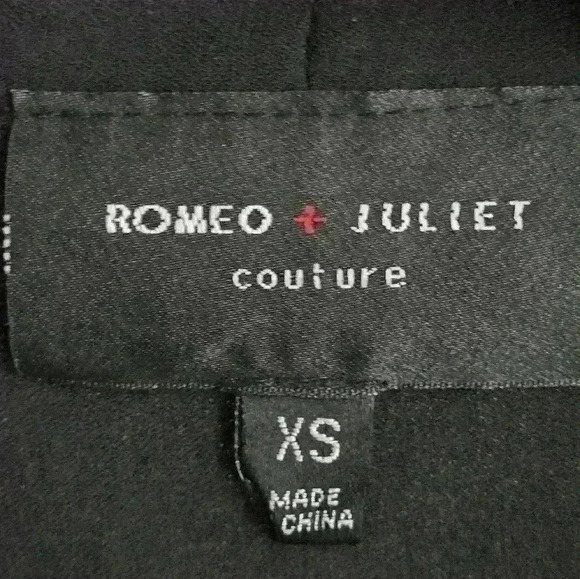 Romeo and Juliet Couture black xs shear shirt dress, Summer - Picture 3 of 13